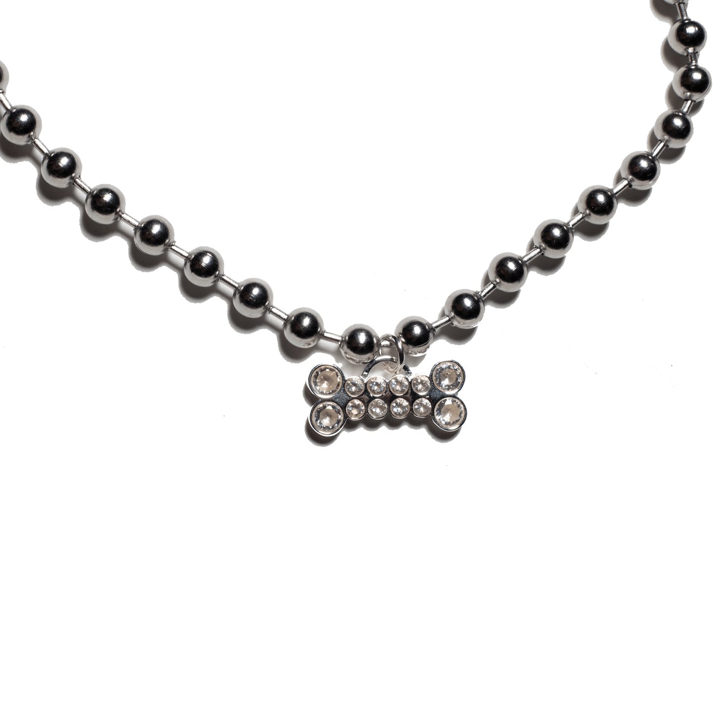 Necklace - Trashboy Dog Bone Ball Chain Necklace - LETTUCE STUDIOS